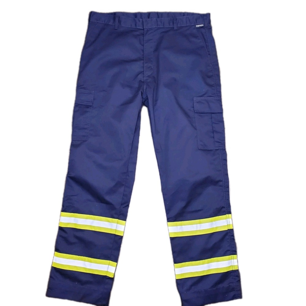 Portwest F127 Iona Xtra Work Pants Reflective Tape Enhanced Vizibility 38x31